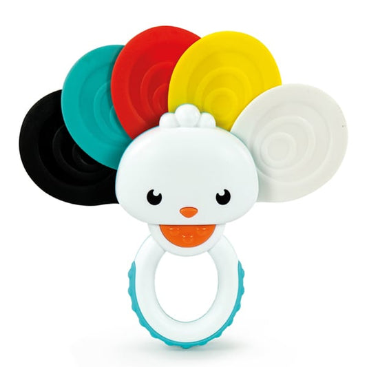 Clementoni Baby Teething Toy Rattle Peacock for 3m+  1 copë