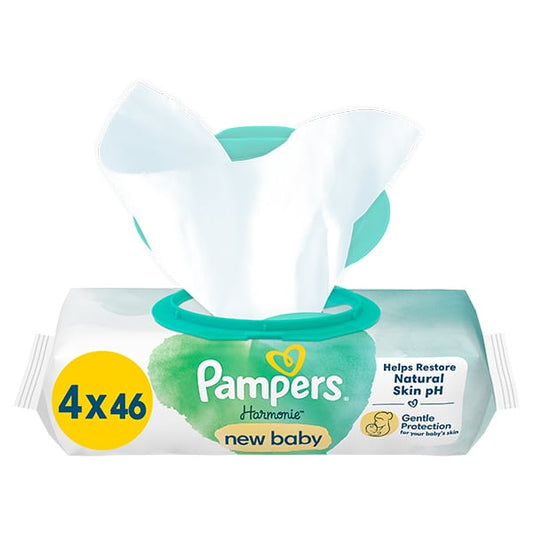 Pampers Harmonie New Baby Wipes  4x46 copë (184 copë)