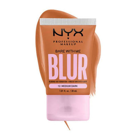 NYX PROFESSIONAL MAKE UP Bare With Me Blur TiNt FouNdatioN  30ml - 12 të errëta mesatare