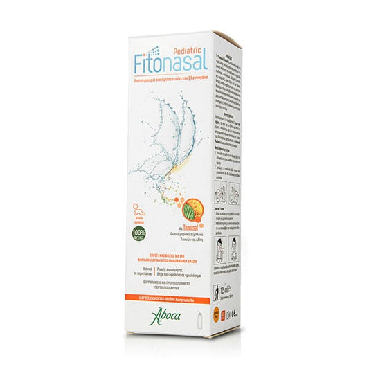 Aboca Fitonasal Pediatric Children's Decongestant Mist Spray from 6 Months  125 ml.