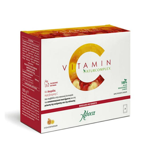 Aboca Vitamin C Naturcomplex Food Supplement for Immune System Boost  20 bustina