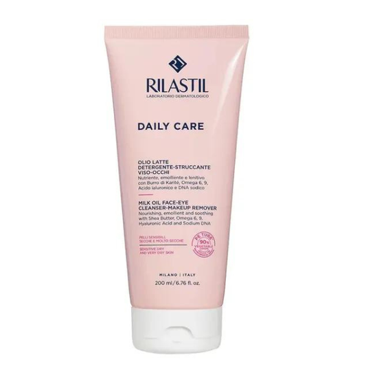 Rilastil Daily Care Milk Oil Face-Eye Cleanser & Makeup Remover  200 ml