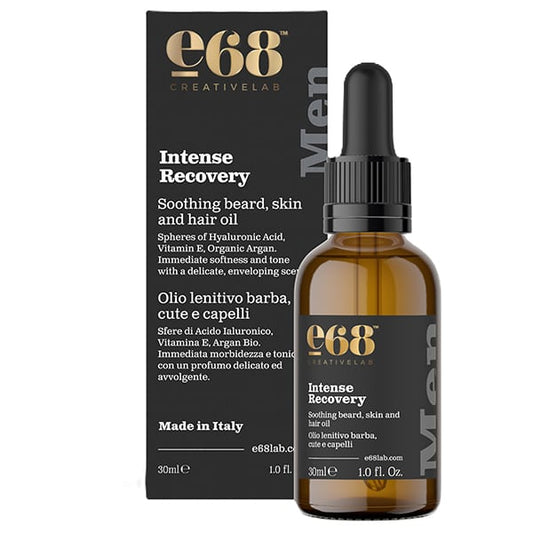 E68 Intense Recovery Soothing Beard, Scalp & Hair Oil  30 ml