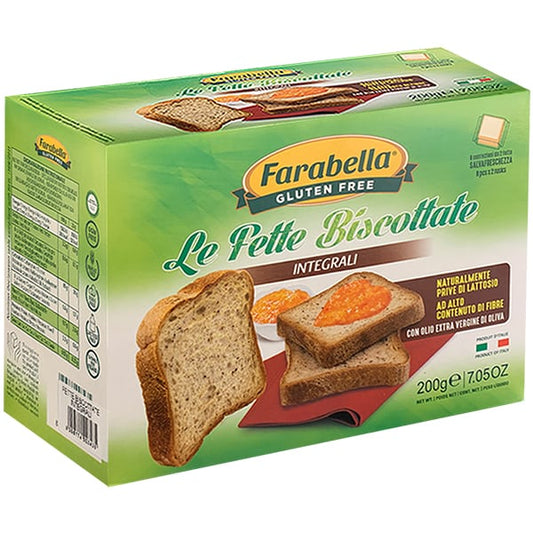 Farabella Le Fette Biscotate Integrali Wholemeal Toasties Gluten Free  200gr