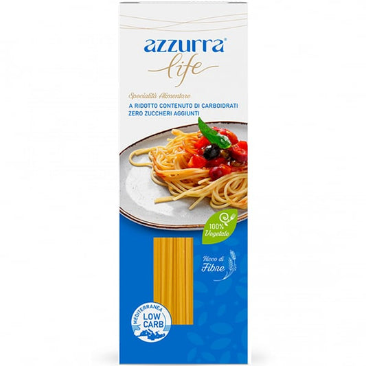 Azzurra Life Spaghetti Pasta with Low Carbohydrates & Glycemic Index  250gr