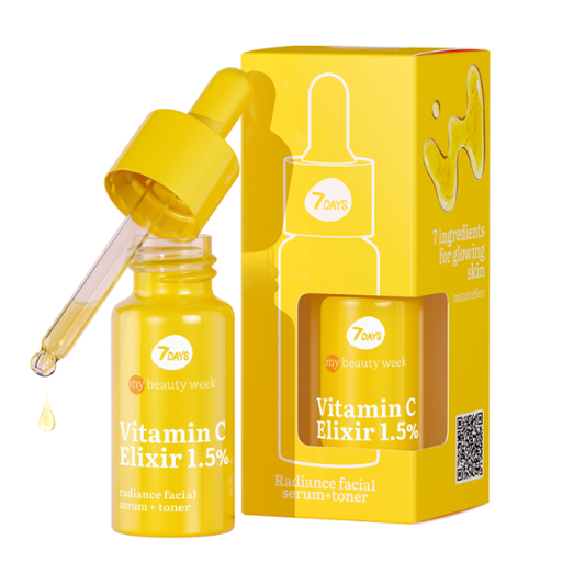 7DAYS MY BEAUTY WEEK VITAMIN C ELIXIR 1,5% Radiance Facial Serum + Toner  20 ml