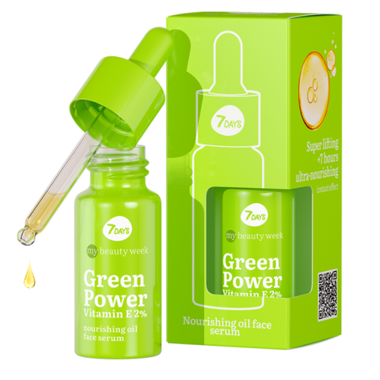 7DAYS MB Green Vitamin E 2% Nourishing Oil Face Serum  20 ml