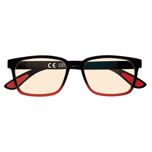Zippo Eyewear Reading Glasses Blue Light Filter Black-Red (31Z-BL16)  1 copë