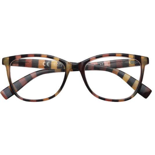 Zippo Eyewear Reading Glasses Brown Black Stripes (31Z-B28-NST)  1 copë