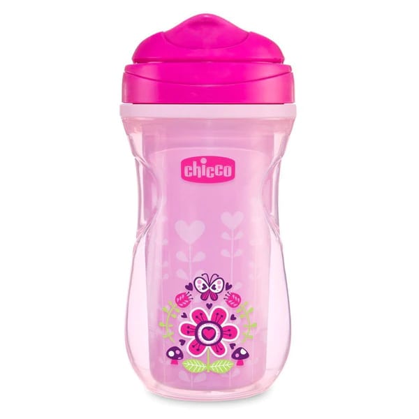 Chicco Active Cup Insulated Bottle 14m+  266ml - Zemra Rozë