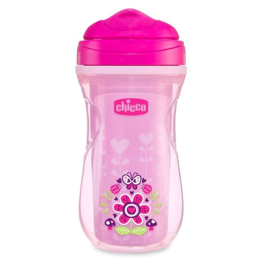 Chicco Active Cup Insulated Bottle 14m+  266ml - Zemra Rozë