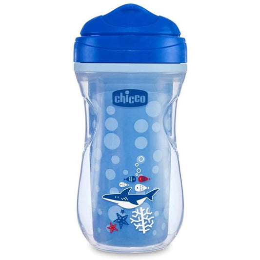 Chicco Active Cup Insulated Bottle 14m+  266ml - Pika Blu