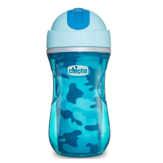 Chicco Sport Cup with Silicone Straw 14m+  266ml - blu