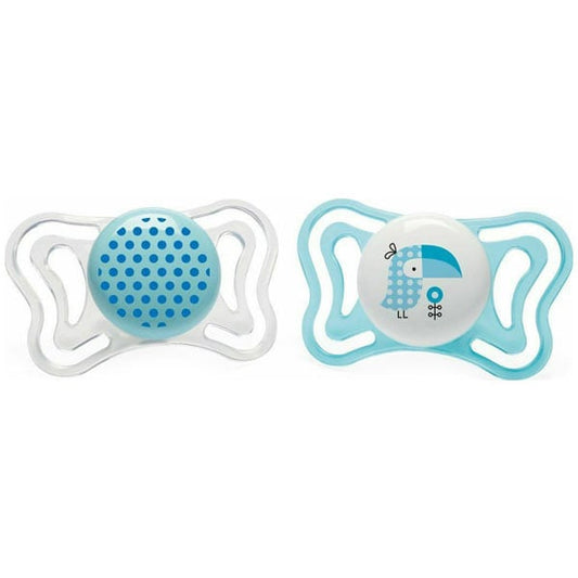 Chicco Physio Forma Light (71031-11) Ergonomic Soother Silicone Teat 2-6m  2 copë - 003 Veraman-Transparente