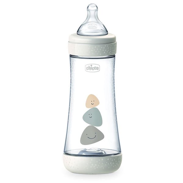 Chicco Perfect 5 Anti-Colic Plastic Bottle Fast Flow 4m+  300ml - 008 E bardhë