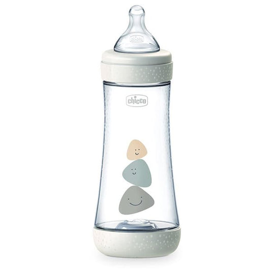 Chicco Perfect 5 Anti-Colic Plastic Bottle Fast Flow 4m+  300ml - 008 E bardhë