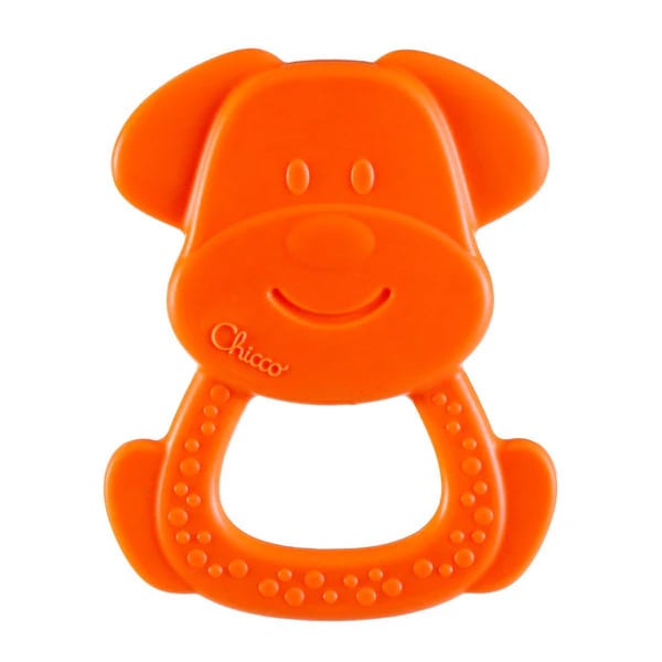 Chicco Eco+ Teething Ring Dog 3-18m  1 copë - Portokalli