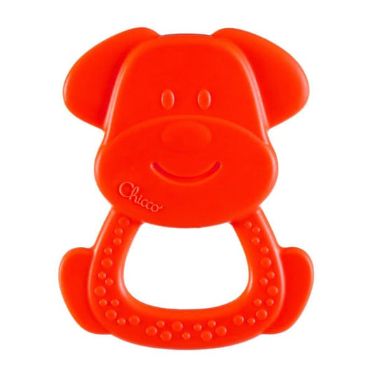 Chicco Eco+ Teething Ring Dog 3-18m  1 copë - E kuqe