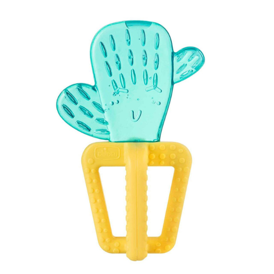 Chicco Refreshing Teether Cactus 4m+  1 copë - Jeshile-Verdhë