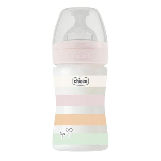 Chicco Well Being Baby Bottle Anti-Colic System Plastic 0m+  150ml - Rozë