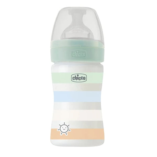 Chicco Well Being Baby Bottle Anti-Colic System Plastic 0m+  150ml - Blu e Çelët