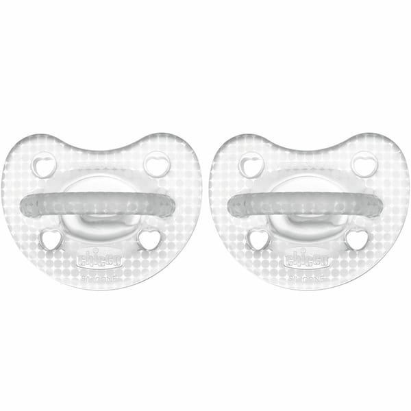 Chicco Physioforma Soft Crystal Silicone Pacifier 2-6m  2 copë - Transparente