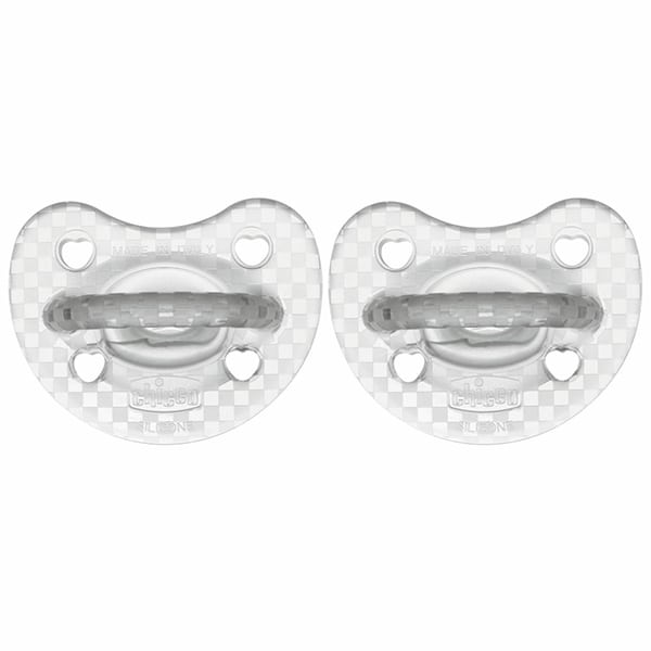 Chicco Physioforma Soft Crystal Silicone Pacifier 16-36m  2 copë - Transparente