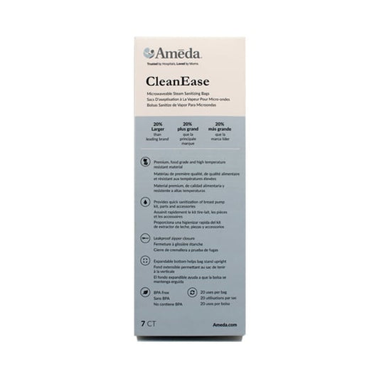 Ameda CleanEase Microwaveable Steam Sanitization Bags  7 copë