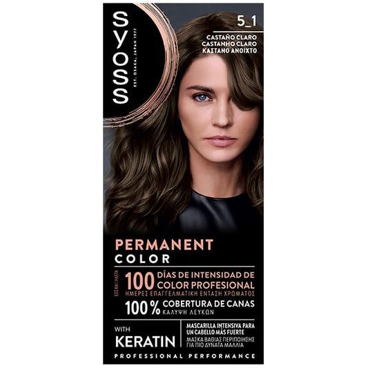 Syoss PermaNeNt Color with KeratiN No 5_1 Light BrowN  1 copë