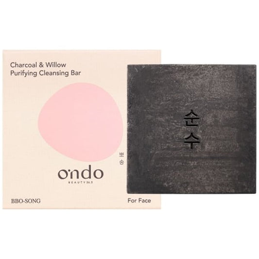 Ondo Charcoal & Willow Purifying Cleansing Bar  70g