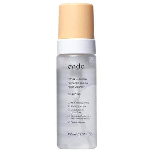 Ondo PHA & Saponaria Purifying Foaming Facial Cleanser  150 ml