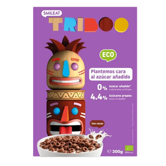 Smileat Triboo Children's Cereal with Cocoa Rings  300g