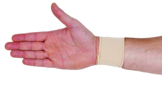 ADCO Elastic Wrist Wrap (03200) Made of cylindrical knitted elastic fabric, Offers stabilization of the wrist, suitable for prevention & mild diseases - injuries of the wrist  1 copë