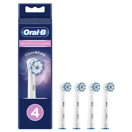 Oral-B Pro Sensitive Clean Replacement Electric Toothbrush Heads  4 copë