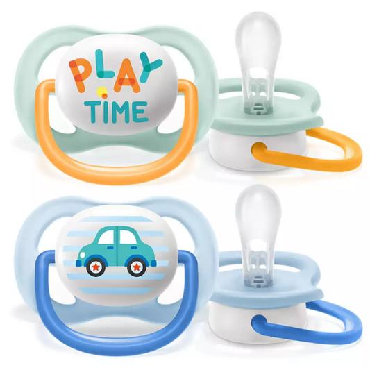 Philips Avent Ultra Air Happy Soother 0-6m (SCF080/09)  2 copë - Veraman - Blu e Çelët