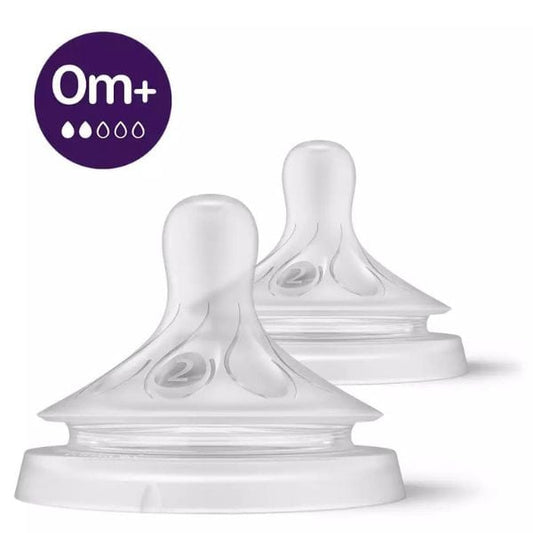 Philips Avent Natural Response Silicone Teat 0m+ (SCY962/02)  2 copë