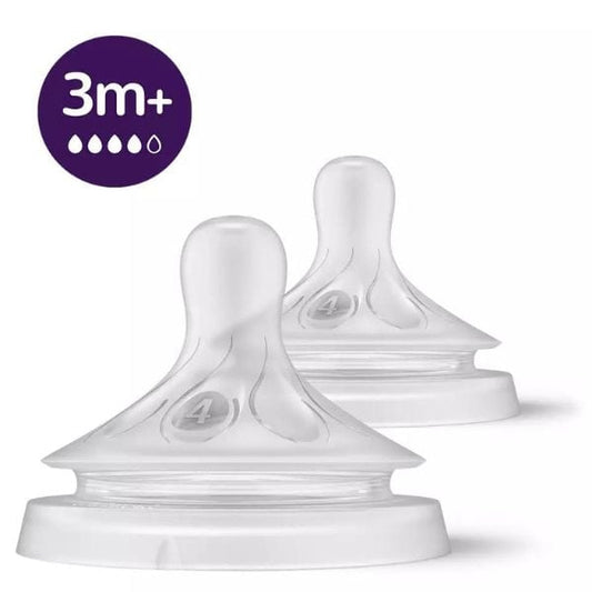 Philips Avent Natural Response Silicone Teat 3m+ (SCY964/02)  2 copë