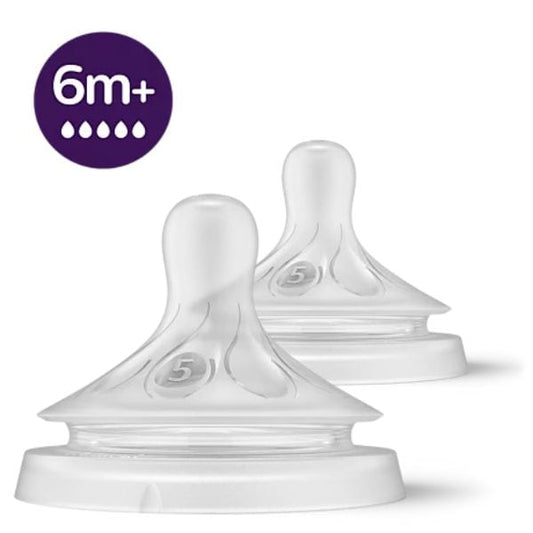 Philips Avent Natural Response Silicone Teat 6m+ (SCY965/02)  2 copë