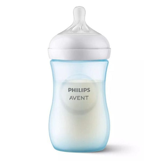 Philips Avent Natural Response Plastic Baby Bottle 1m+ (SCY903)  260ml - blu