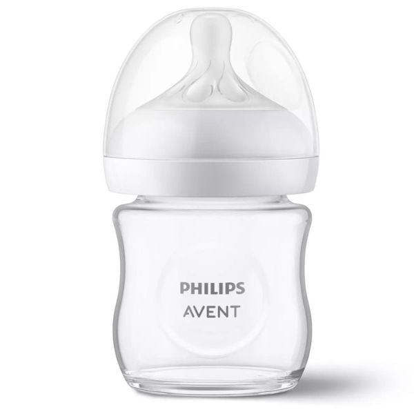 Philips Avent Natural Response Glass Baby Bottle 0m+ (SCY930/01)  120 ml