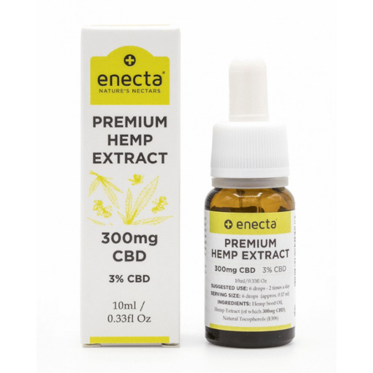 Enecta Premium Hemp Extract 3% CBD Oil (300mg)  10 ml