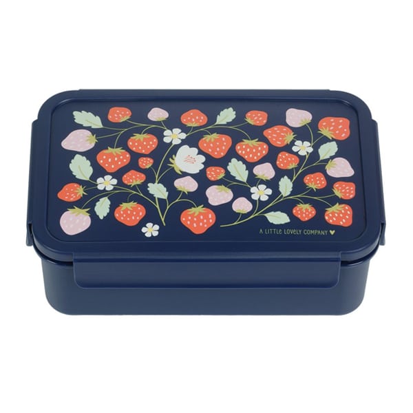 A Little Lovely Company Bento Lunch Box  1 copë - Luleshtrydhe