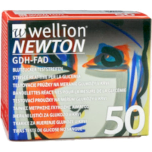 Wellion Newton GDH-FAD Blood Glucose Strips  50 copë