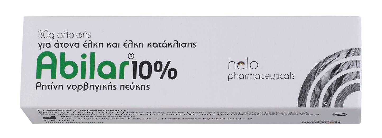 Help Pharmaceuticals Abilar 10% Resin Healing Salve  30gr