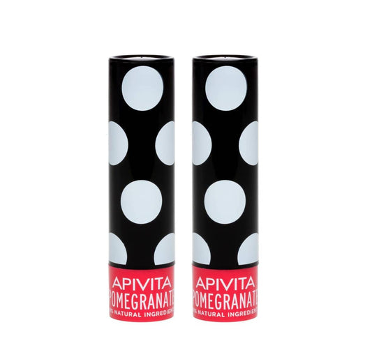 2x Apivita Lip Care Pomegranate  2x4.4gr