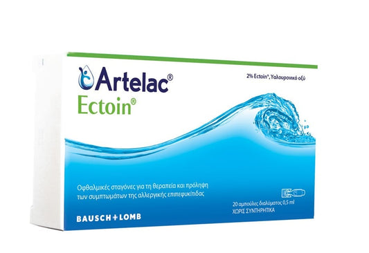 Bausch & Lomb Artelac Ectoin Eye Drops for Allergic Conjunctivitis  20 x 0.5ml
