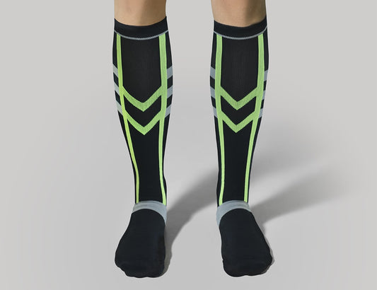 Christou Graduated Compression Knee-High Sports Socks 18-22mm Hg  1 palë - 002 E zezë