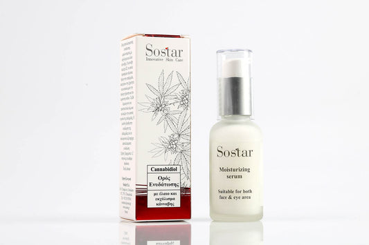 Sostar Cannabidiol Moisturizing Serum with Hemp oil & extract  30 ml