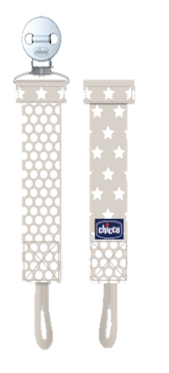 Chicco Pacifier Fashion Clip Neutral  1 copë