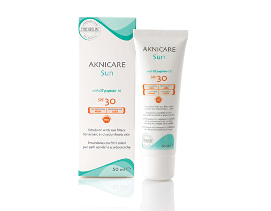 Synchroline Aknicare Sun Face Emulsion for Oily, Acne-Prone Skin SPF30  50 ml